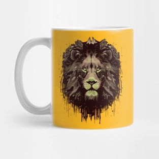 Stamped Dripping Lion Mug